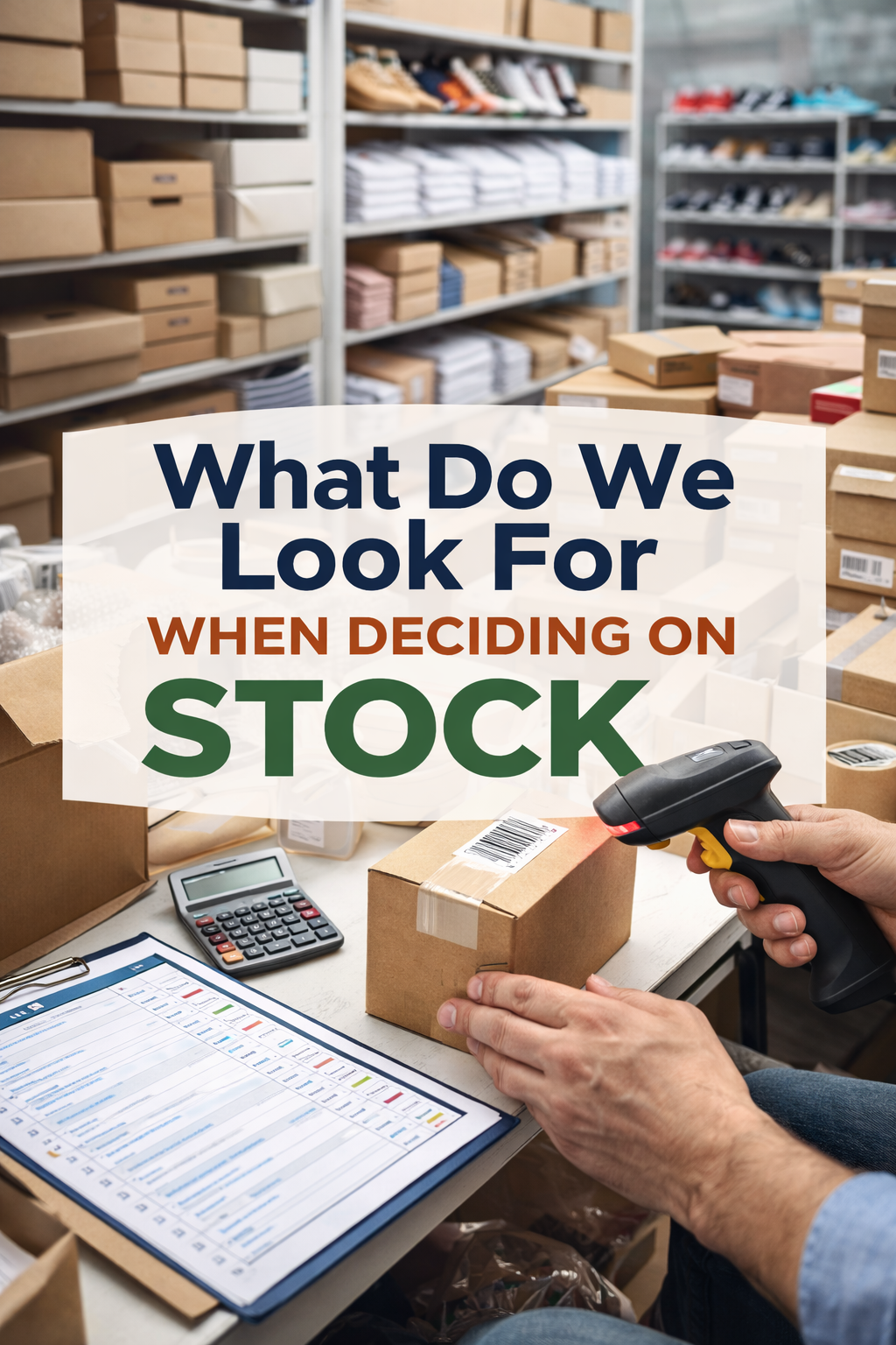 What do we look for when deciding on stock