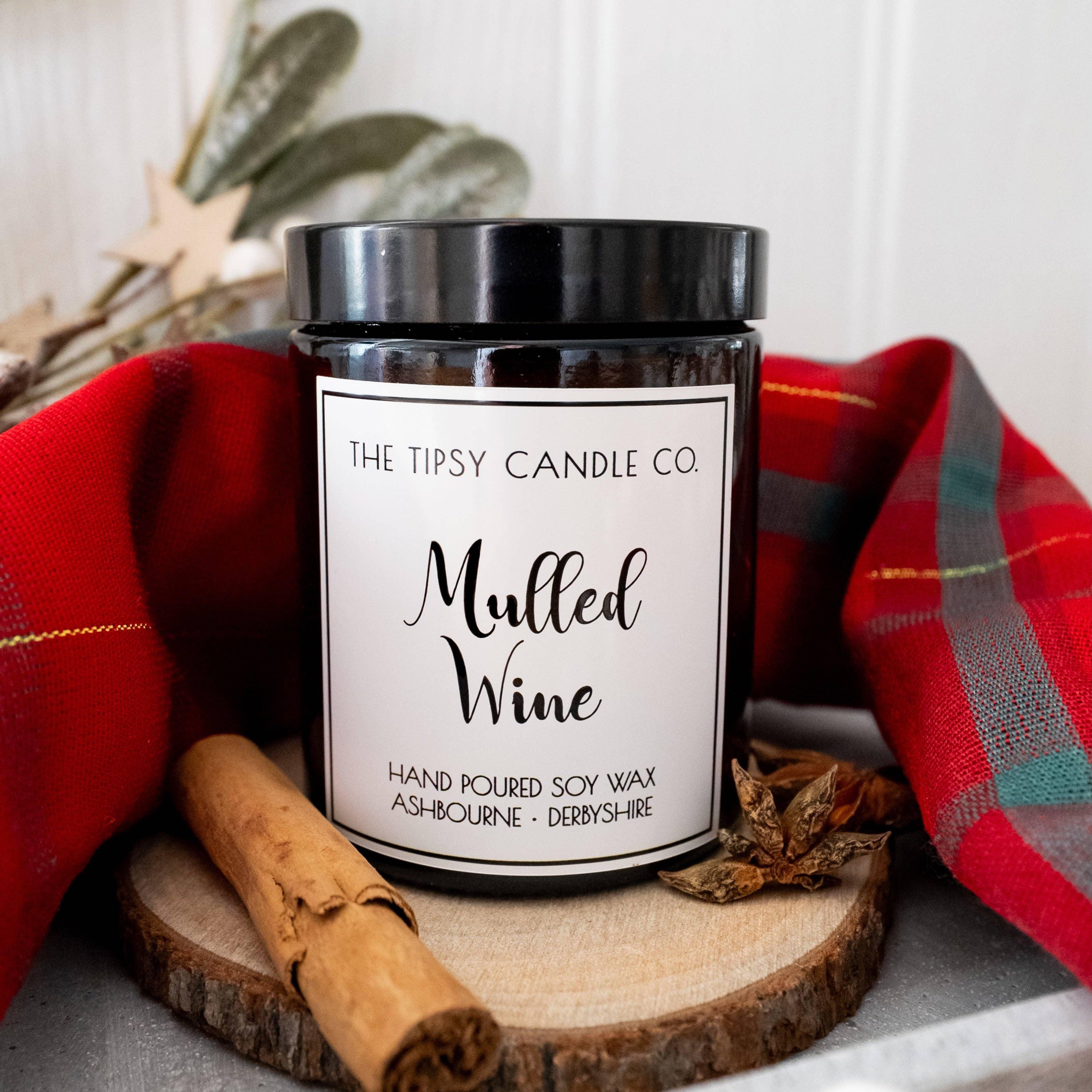 Mulled Wine candle: 180ml Amber Glass Jar - Collector's Chamber