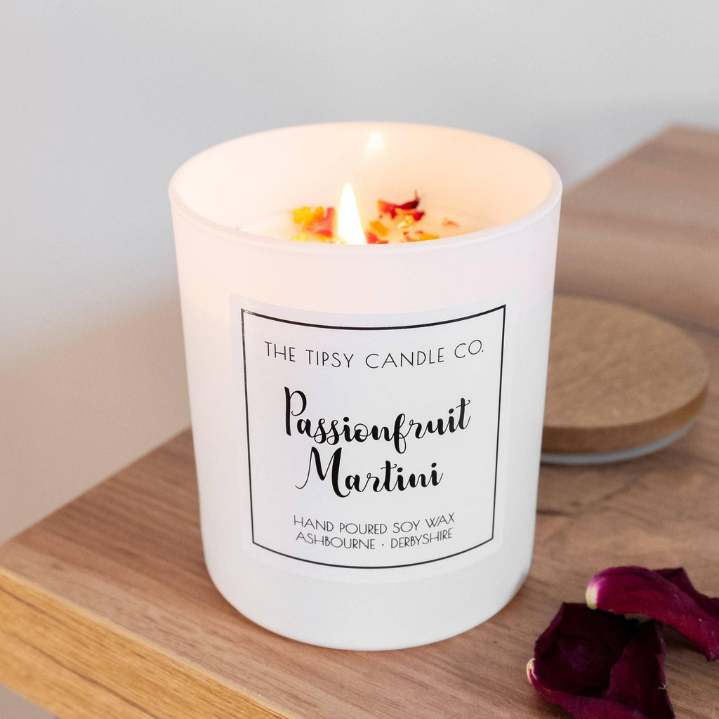 Passionfruit Martini candle: 180ml Amber Glass Jar - Collector's Chamber