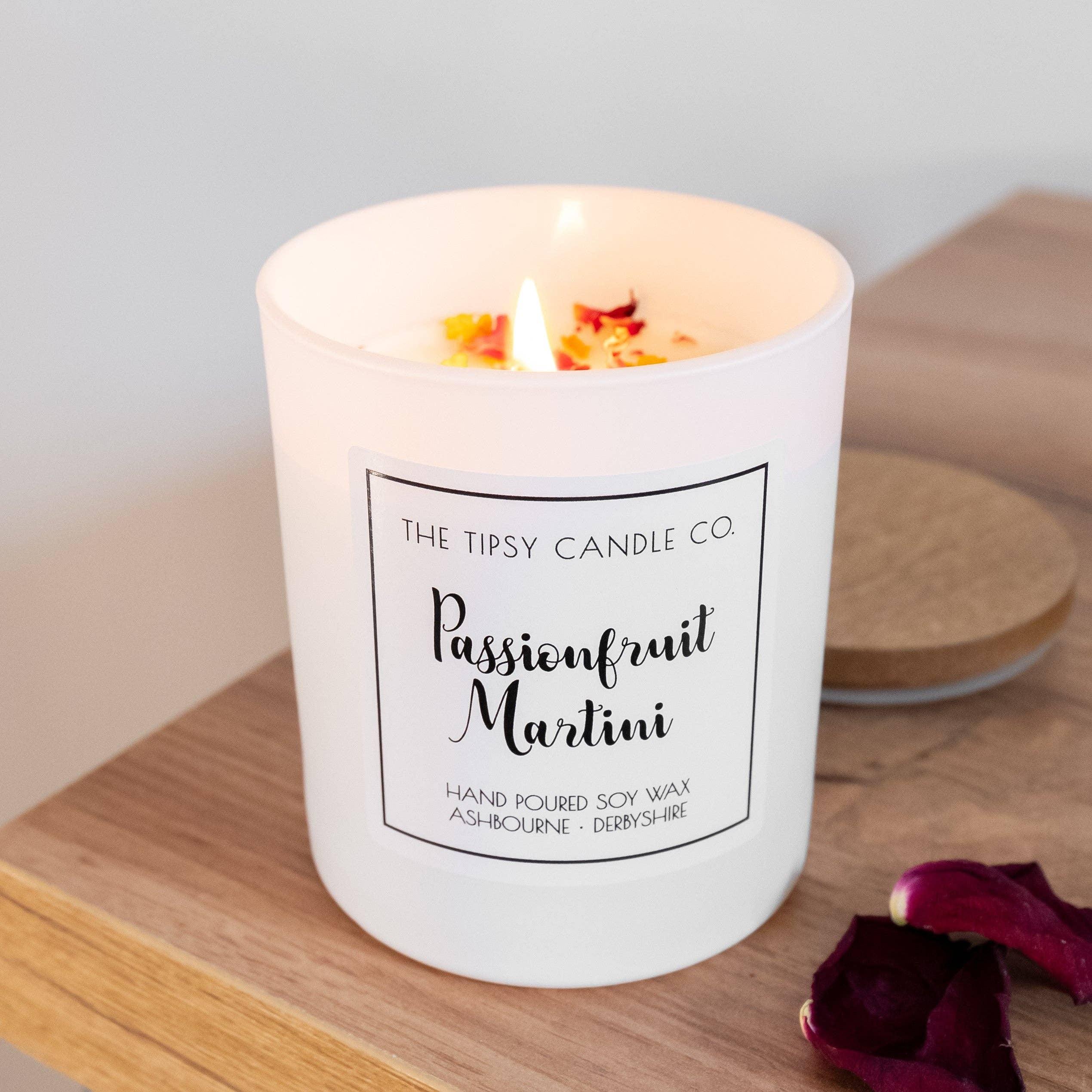 Passionfruit Martini candle: 180ml Amber Glass Jar - Collector's Chamber