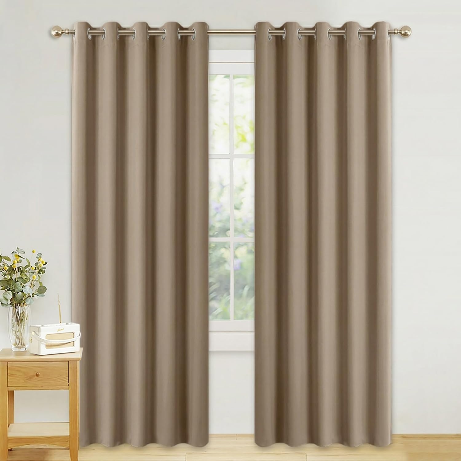 PONY DANCE Blackout Thermal Curtains – Eyelet Panel