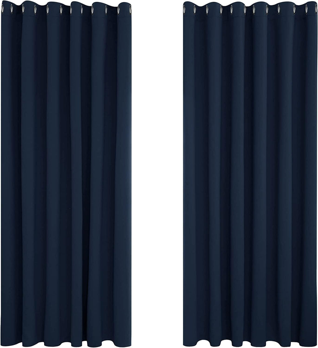Deconovo Super Soft Thermal Insulated Blackout Curtains – Eyelet Panel for Bedroom