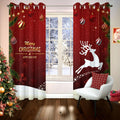 Christmas Deer Curtains for Bedroom & Living Room - W46 x L54 - Collector's Chamber