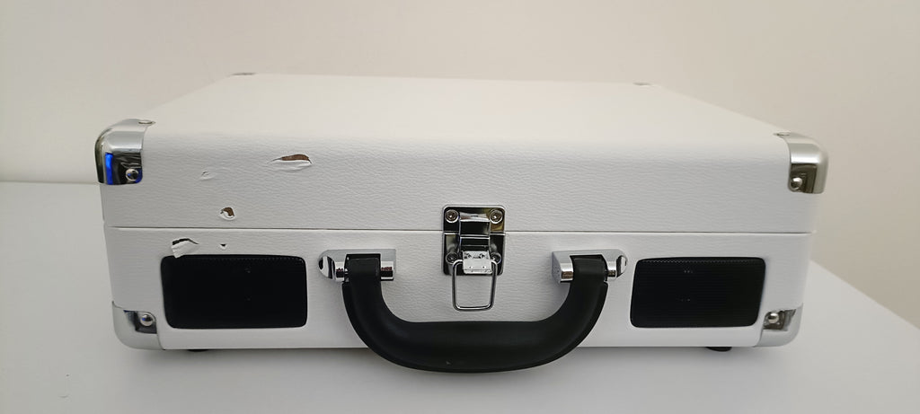 Suitcase Wireless Record Player White