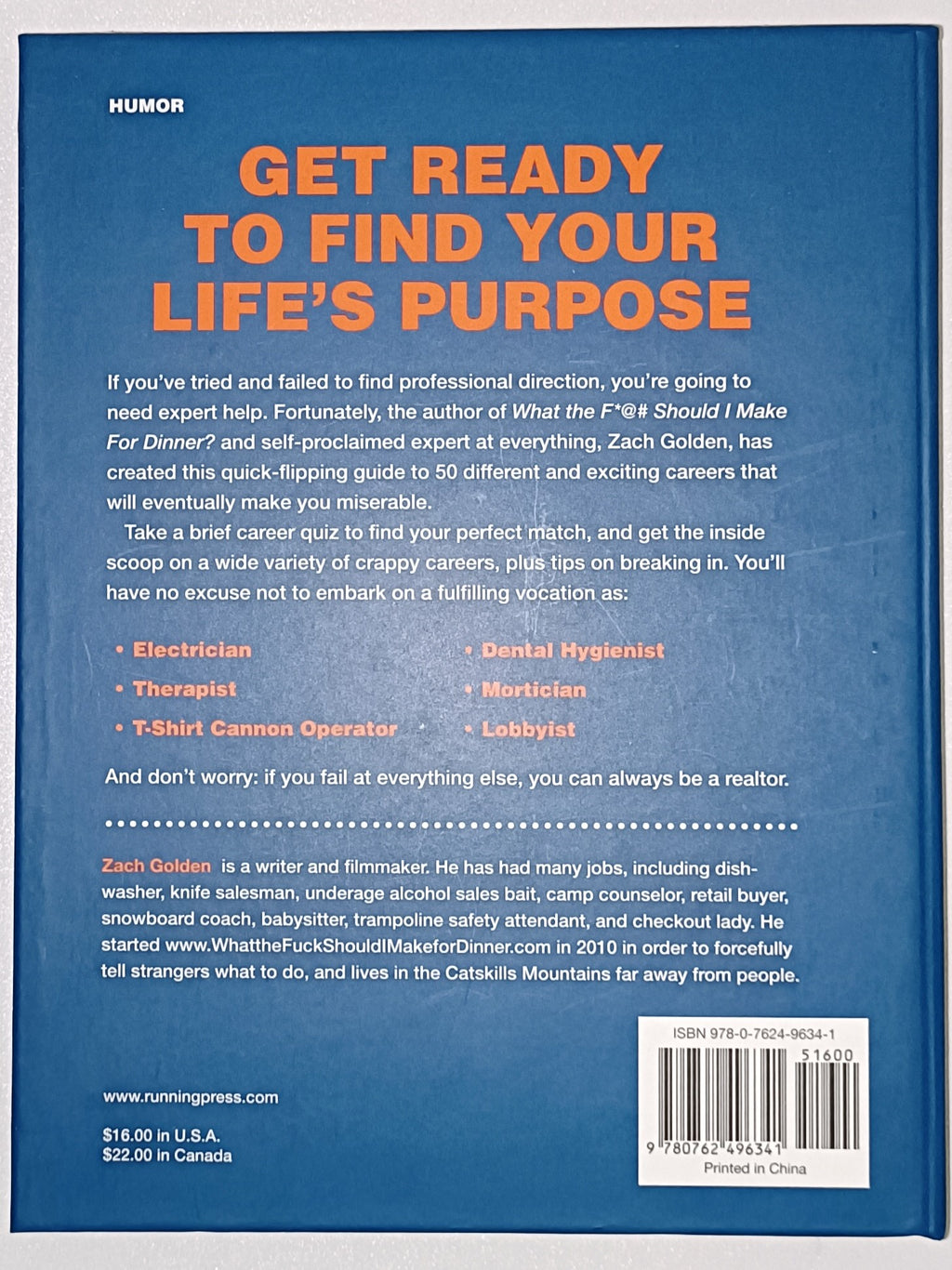 What the F**k should I do with my life? Answers to Life's Big Question book