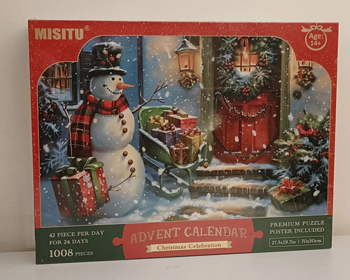 1008-Piece Christmas Snowman Jigsaw Puzzle Advent Calendar - Collector's Chamber