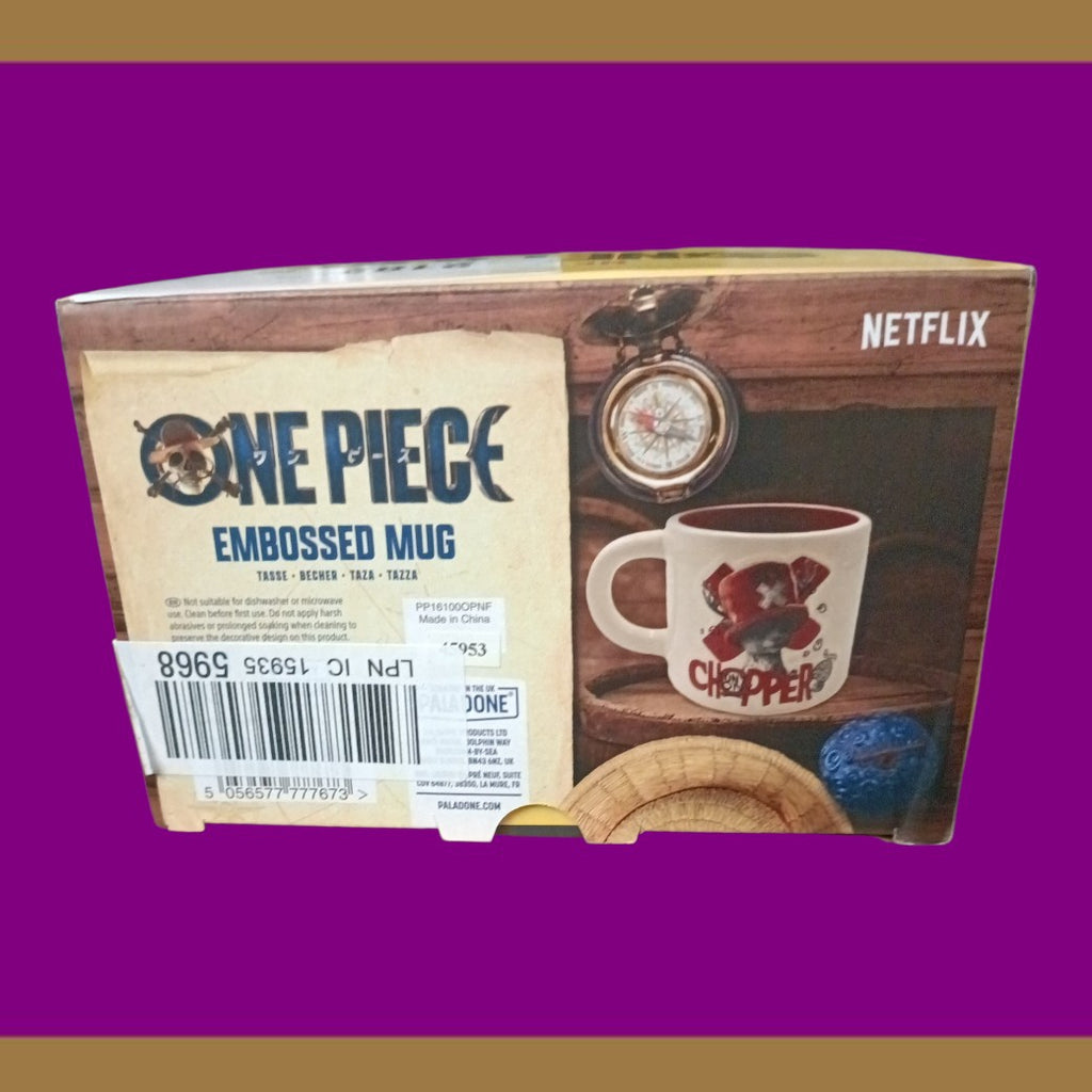 One Piece Chopper Embossed Mug – Official Paladone Ceramic (400ml)