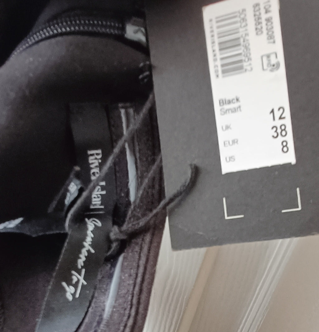 River Island Black Tux Bandeau Midi Dress