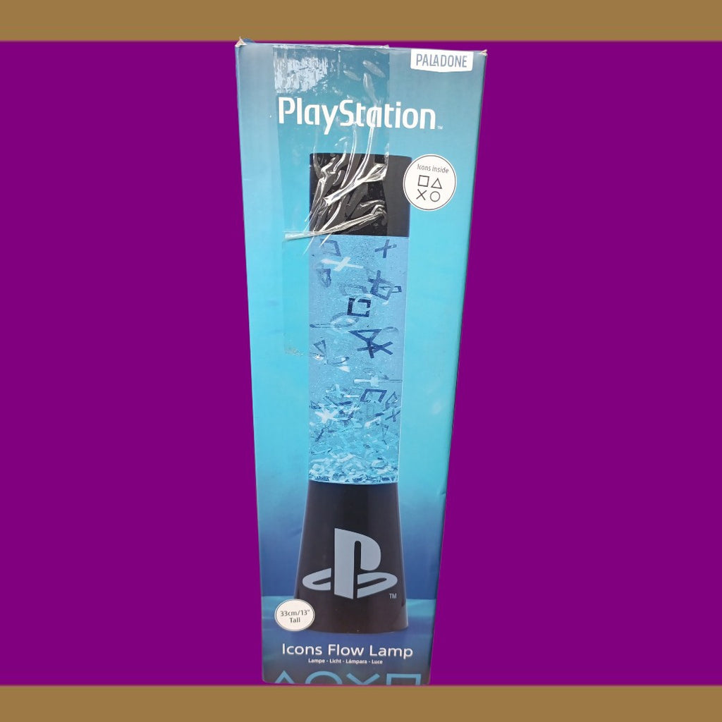 Paladone PlayStation Icons Flow Lamp – 33cm Glitter Liquid Mood Light