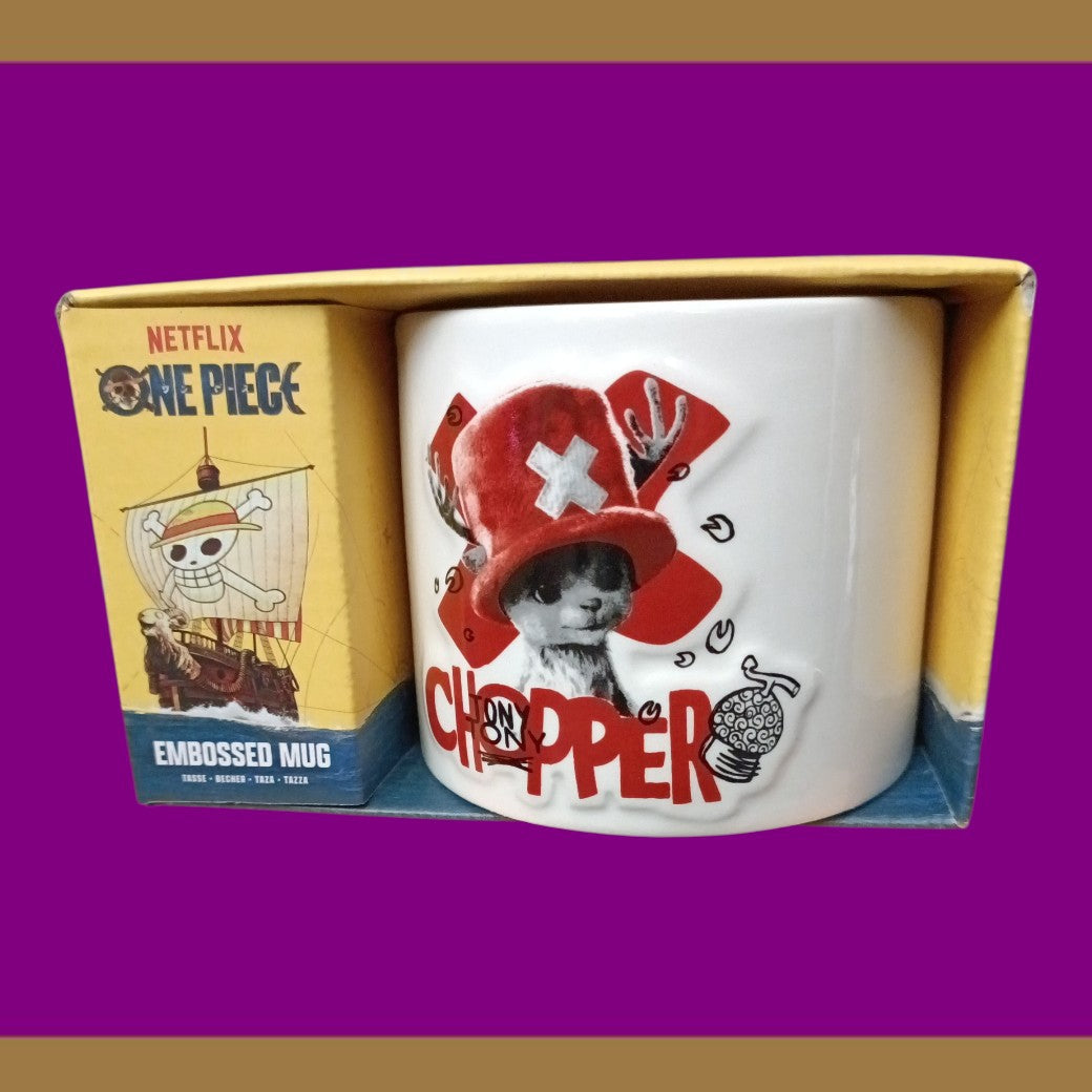 One Piece Chopper Embossed Mug – Official Paladone Ceramic (400ml)