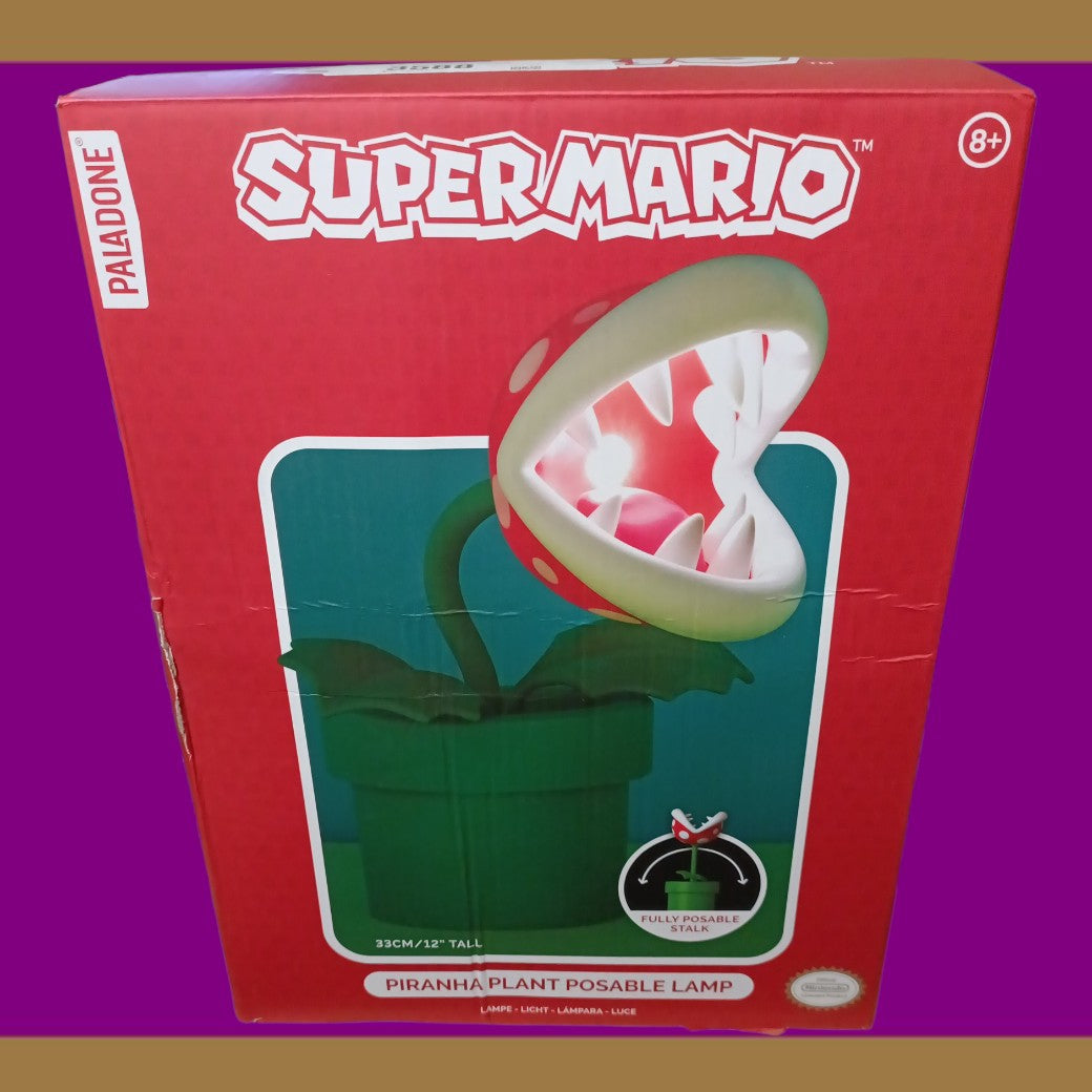 Super Mario Piranha Plant 33cm Posable Lamp – Nintendo Gaming Desk Light