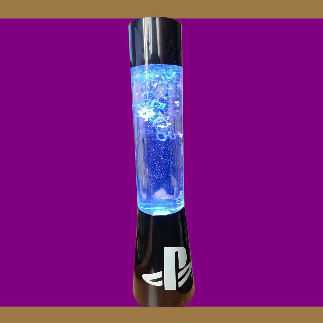Paladone PlayStation Icons Flow Lamp – 33cm Glitter Liquid Mood Light