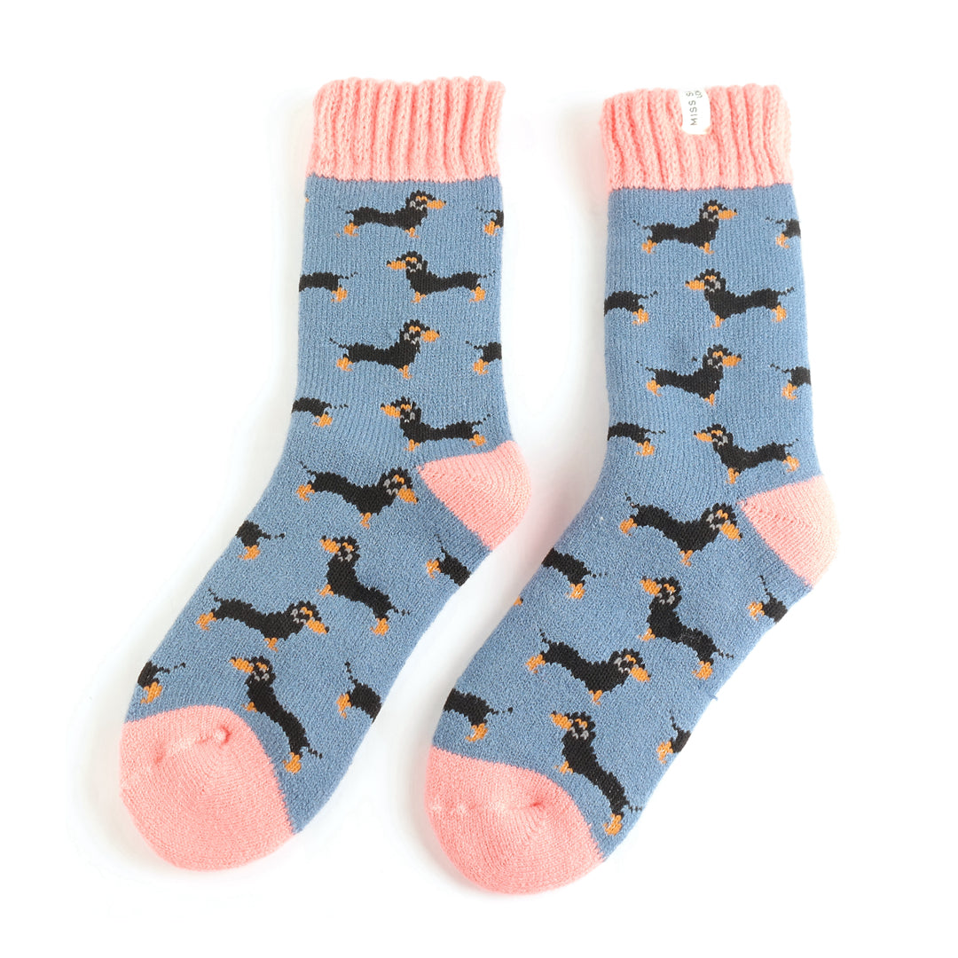 Miss Sparrow Winter Socks Little Sausage Dogs