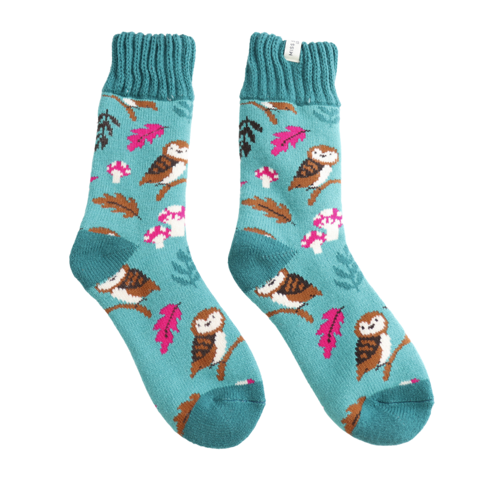 Miss Sparrow Winter Woodland Socks