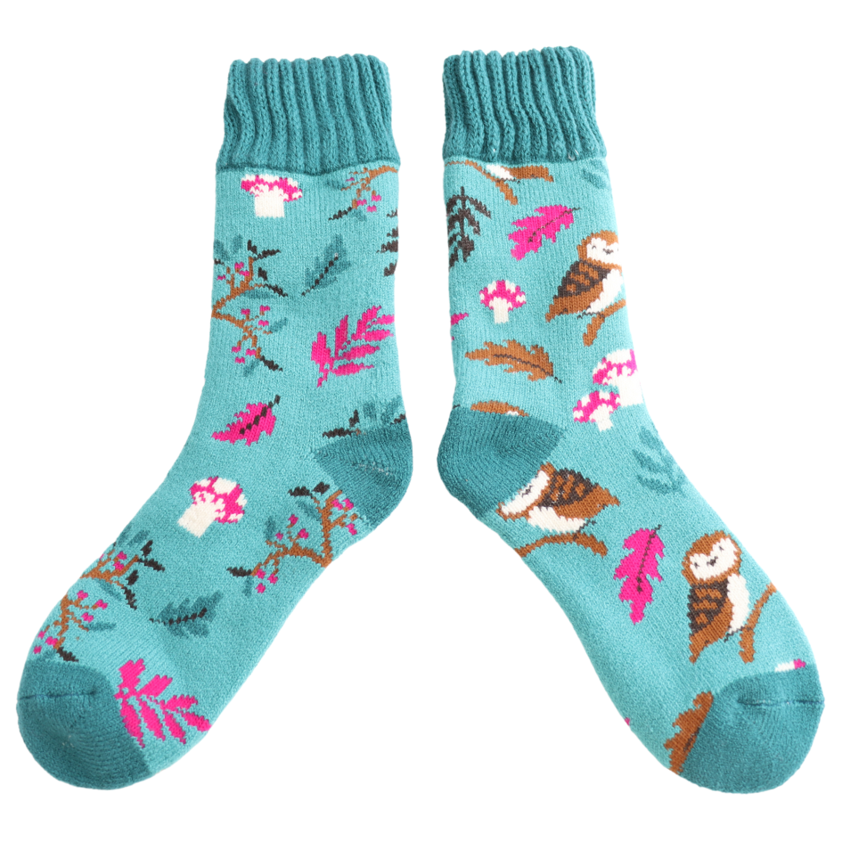 Miss Sparrow Winter Woodland Socks