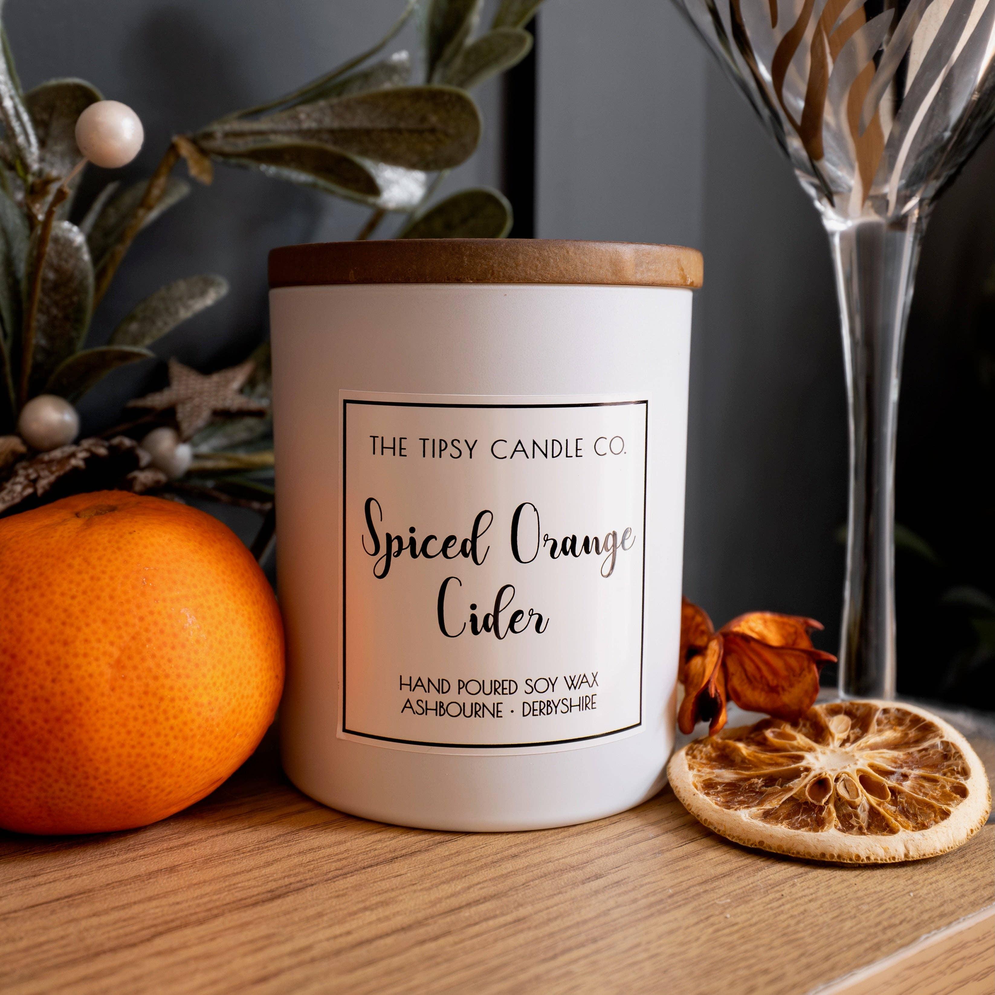 Spiced Orange Cider candle: 180ml Amber Glass Jar - Collector's Chamber