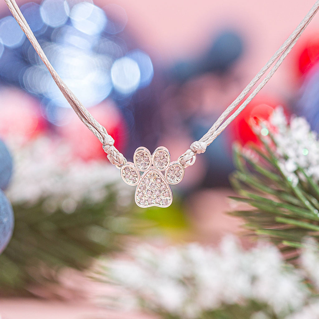 Christmas From the Dog Sparkly Paw Bracelet