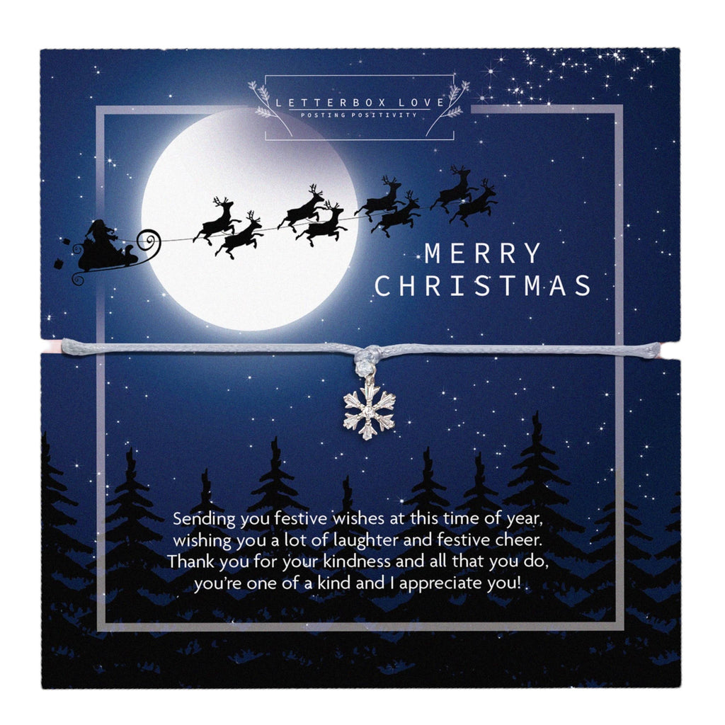 Merry Christmas Snowflake Bracelet