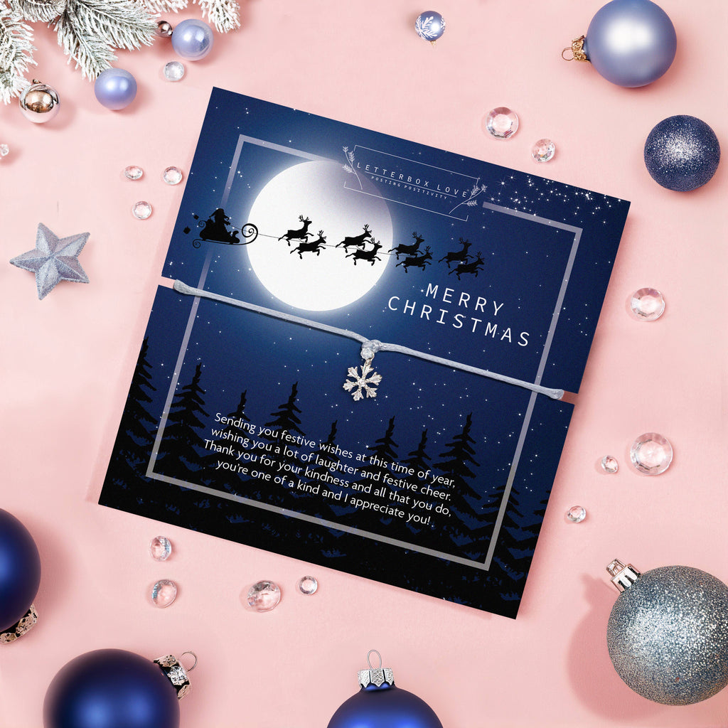 Merry Christmas Snowflake Bracelet