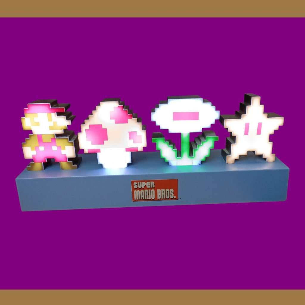 Super Mario Bros Icons Light – Paladone Pixel Lamp