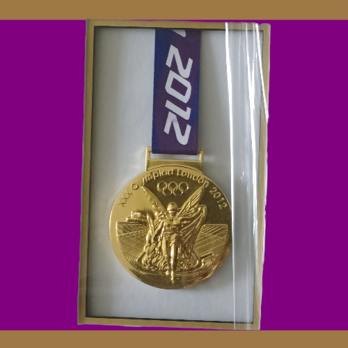 Usain Bolt Signed Photo and Medal